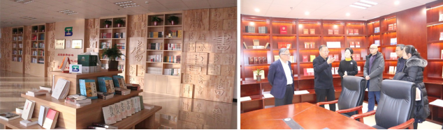 省委常委、省總工會主席馬吉孝同志來我司為全國職工書屋示范點揭牌